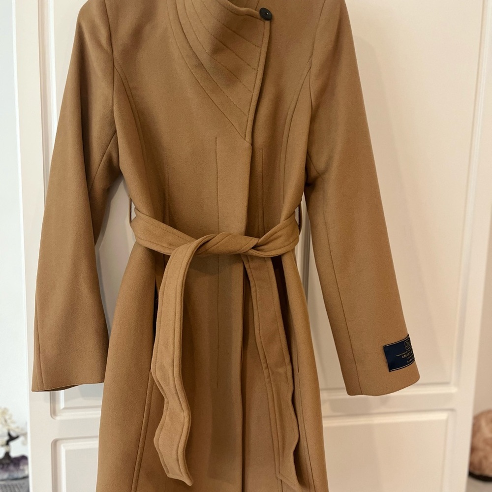 Aritzia Babaton Connor Coat with Funnel Collar: Color:Saville(Camel):NEW w/o tag